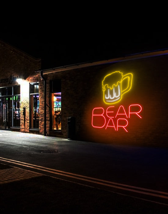 BEAR BAR Neon Sign
