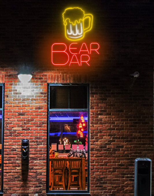 BEAR BAR Neon Sign